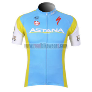 2012 Team ASTANA Cycling Jersey Shirt maillot cycliste Blue