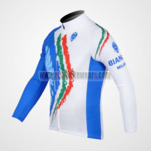 2012 Team BIANCHI Cycle Jersey White Blue