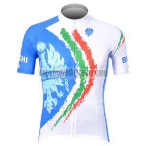 2012 Team BIANCHI Cycling Jersey Shirt ropa de ciclismo Blue White