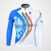 2012 Team BIANCHI Cycling Jersey White Blue