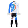 2012 Team BIANCHI Cycling Long Kit Blue White