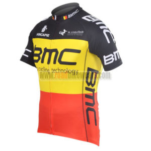 2012 Team BMC Cycle Jersey Shirt ropa de ciclismo Red Yellow