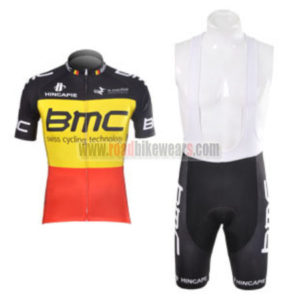 2012 Team BMC Cycling Bib Kit Red Yellow