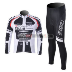 2012 Team BMC Pro Cycling Long Kit Black White