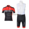 2012 Team CASTELLI Cycling Bib Kit Red Black
