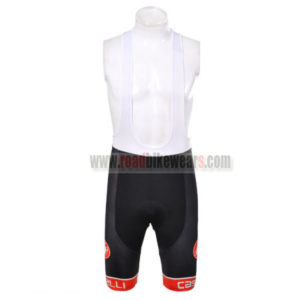 2012 Team CASTELLI Cycling Bib Shorts Black Red
