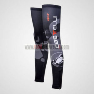 2012 Team Castelli Cycling Leg Warmers Sleeves Black