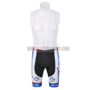 2012 Team FDJ Cycling Bib Shorts White