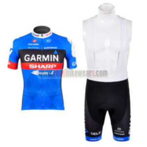 2012 Team GARMIN SHARP Cycling Bib Kit Blue