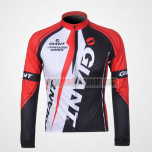 2012 Team GIANT Cycling Long Jersey Red Black
