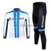 2012 Team GIANT Pro Cycle Long Sleeve Kit White Blue