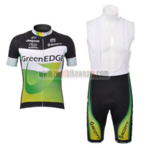2012 Team GreenEDGE Cycling Bib Kit Black Green