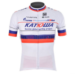 2012 Team KATUSHA Cycling Jersey Shirt ropa de ciclismo White