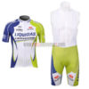 2012 Team LIQUIGAS Cannondale Cycling Bib Kit White Green Blue