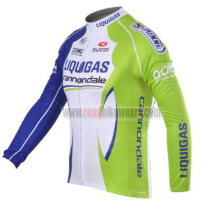 2012 Team LIQUIGAS cannondale Cycle Long Sleeve Jersey