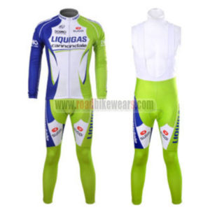 2012 Team LIQUIGAS cannondale Pro Cycling Bib Kit Long Sleeve