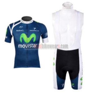 2012 Team Movistar Cycling Bib Kit Blue Green