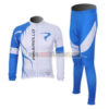2012 Team PINARELLO Pro Cycling Long Sleeve Kit White Blue