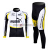 2012 Team PUMA Cycling Long Kit White Black