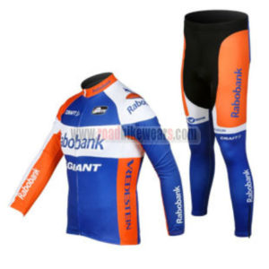2012 Team Rabobank Pro Cycling Long Kit Blue