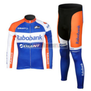 2012 Team Rabobank Pro Riding Long Kit Blue