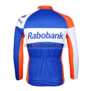 2012 Team Rabobank Riding Long Sleeve Jersey Blue