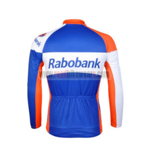 2012 Team Rabobank Riding Long Sleeve Jersey Orange