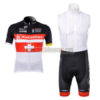 2012 Team RadioShack NISSAN TREK Cycling Bib Kit Red White Cross