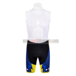 2012 Team SAXO BANK Cycling Bib Shorts Yellow Blue