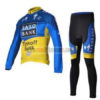 2012 Team SAXO BANK Cycling Long Kit Blue Yellow