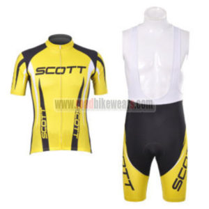 2012 Team SCOTT Cycling Bib Kit Yellow