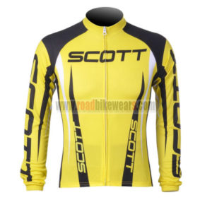 2012 Team SCOTT Cycling Long Sleeve Jersey Yellow