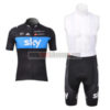 2012 Team SKY Cycling Bib Kit Black Blue White