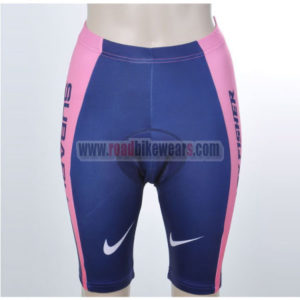 2012 Team SUBARU Women Cycling Shorts Pink Blue