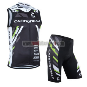 2013 Team Cannondale Cycling Vest Sleeveless Kit Black