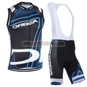 2014 ORBEA Cycling Vest Sleeveless Bib Kit Black Blue