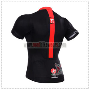2015 Team 3T Castelli Bicycle Jersey Black Red