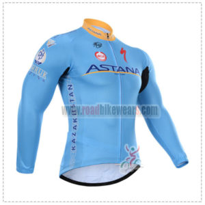 2015 Team ASTANA Cycling Long Jersey Blue