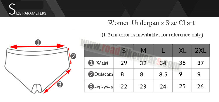 Women Underpants Size Chart