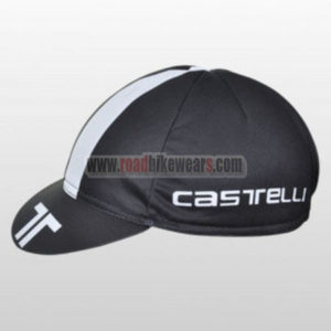 2012 Team Castelli Cycling Cap Hat Black