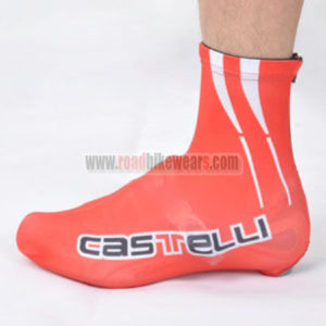 2012 Team Castelli Cycling Shoes Covers Red