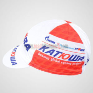 2012 Team KATUSHA Cycling Cap Hat White Red