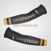 2012 Team LIVESTRONG Cycling Arm Warmers Sleeves Black Yellow