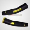 2012 Team LIVESTRONG Riding Arm Warmers Sleeves Black Yellow
