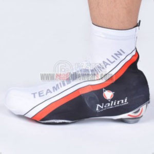 2012 Team Nalini Cycling Shoes Covers White Black