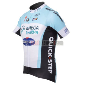 2012 Team QUICK STEP Bicycle Jersey Shirt ropa de ciclismo White Blue