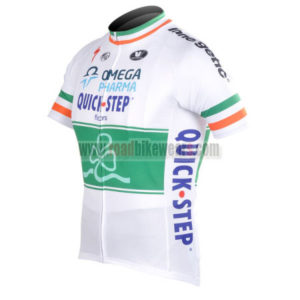 2012 Team QUICK STEP Cycle Jersey Shirt ropa de ciclismo White Green