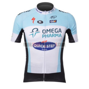 2012 Team QUICK STEP Cycling Jersey Shirt ropa de ciclismo White Blue