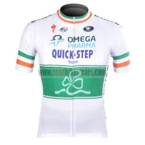 2012 Team QUICK STEP Cycling Jersey Shirt ropa de ciclismo White Green