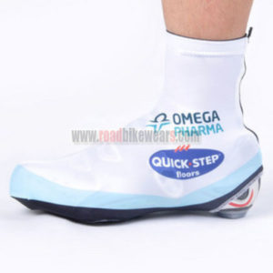 2012 Team QUICK STEP Cycling Shoes Covers White Blue